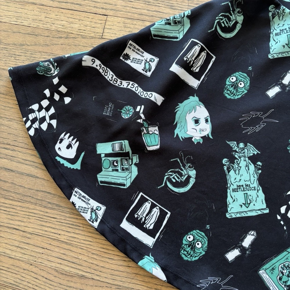 Hot Topic Beetlejuice Skirt Suspenders Women's Size L - Picture 2 of 6